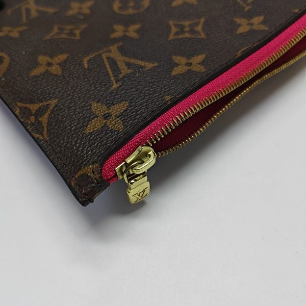 NEVERFULL MM Monogram Coated Canvas Brown