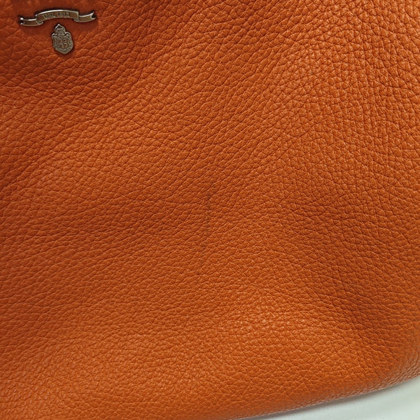 Calfskin Top Handle Bag Orange