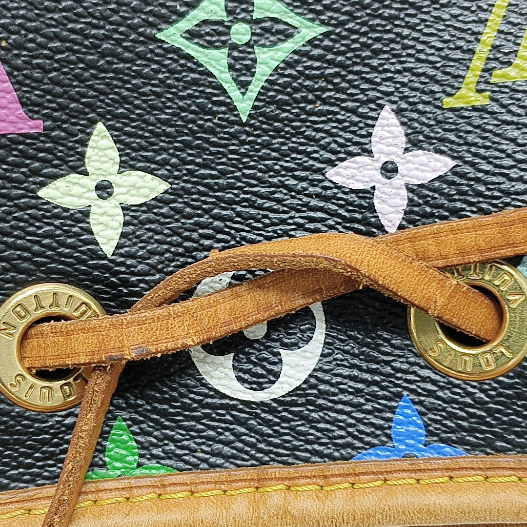 LV × TM NÉONOÉ MM Monogram Coated Canvas Black