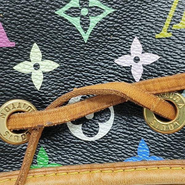 LV × TM NÉONOÉ MM Monogram Coated Canvas Black