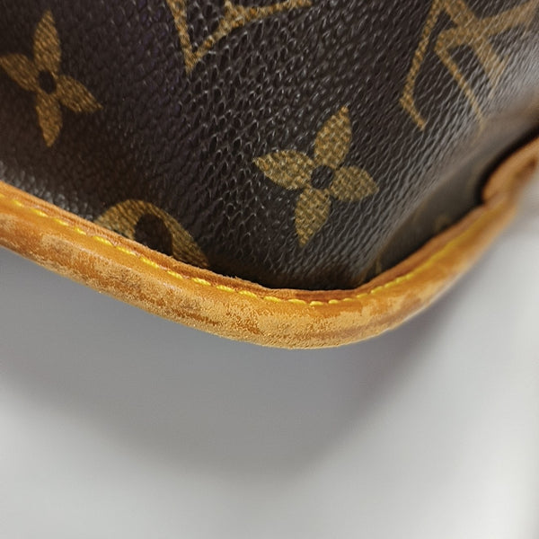 SOLOGNE PM Monogram Coated Canvas Brown