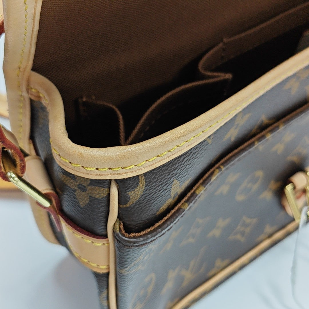 SOLOGNE PM Monogram Coated Canvas Brown