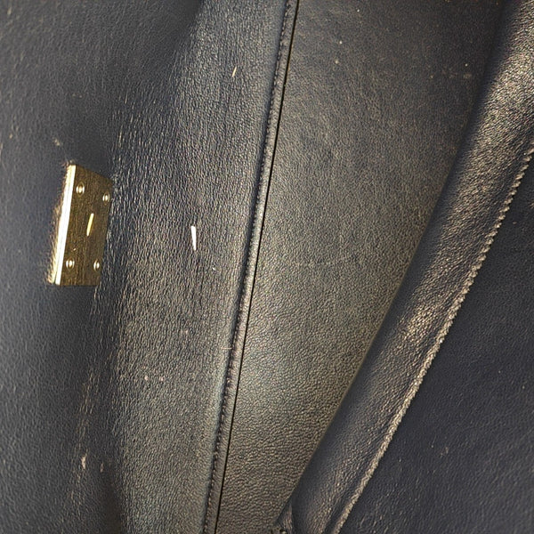 TRAPEZE Medium Calfskin Blue