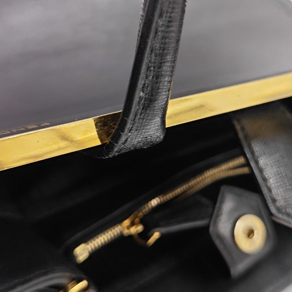 2 Jours Small Calfskin Black