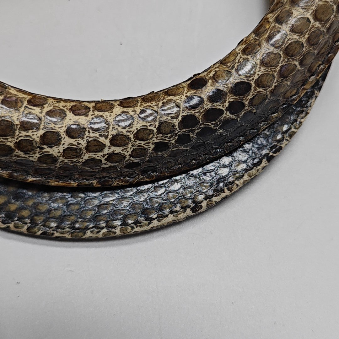 Lady Dior Medium Python Brown
