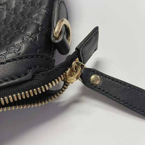 Microguccissima Monogram Calfskin Black