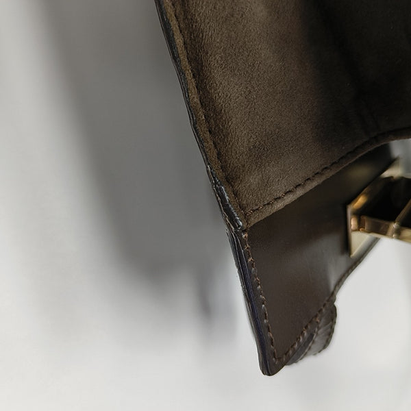 Suede Tote Bag Brown