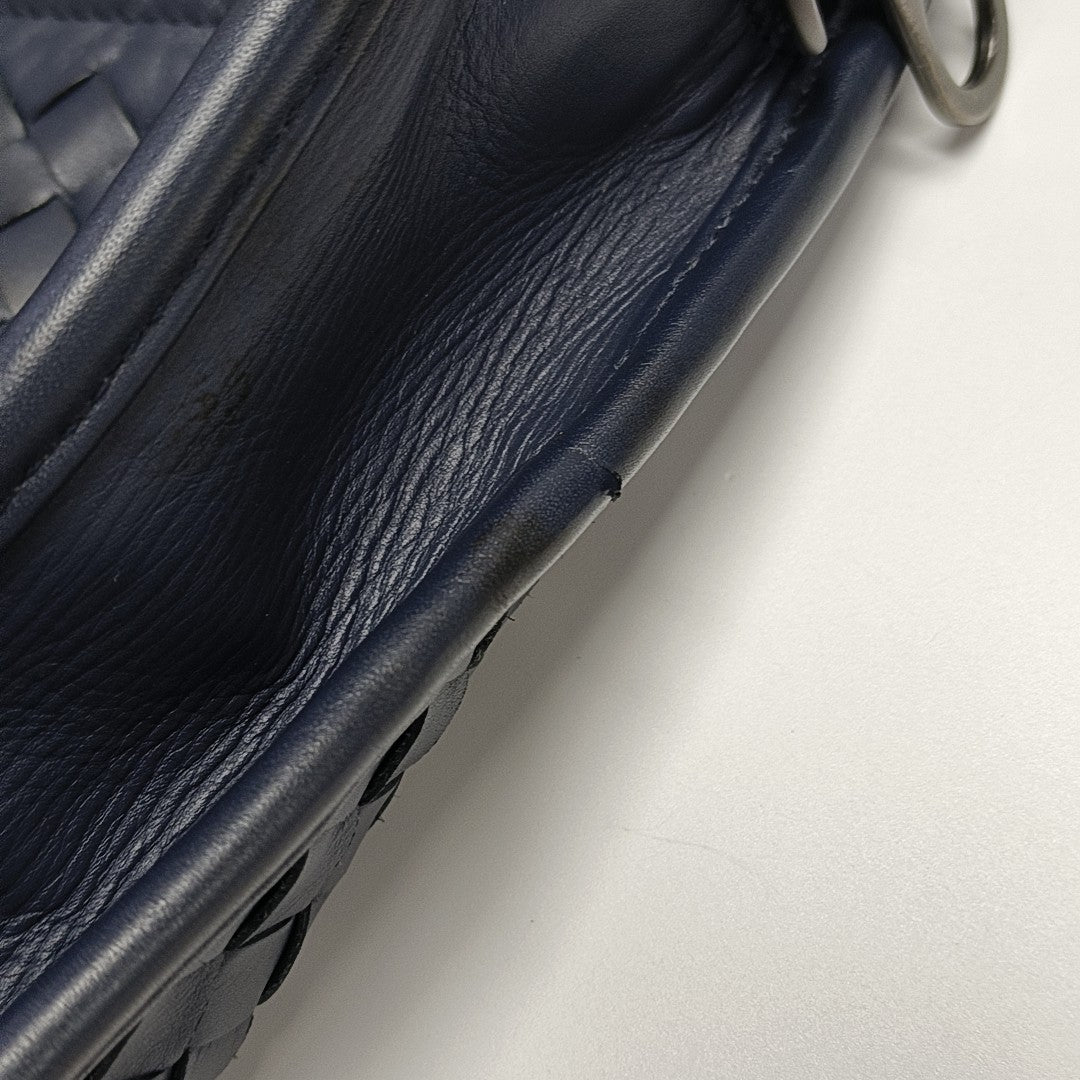 Calfskin Shoulder Bag Blue