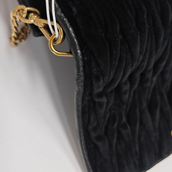 Matelassé Quilted Fabric Black