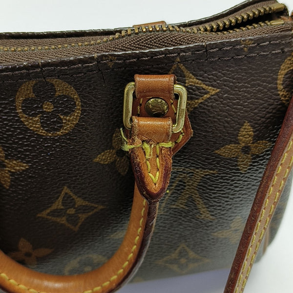 SPEEDY Nano Monogram Coated Canvas Brown