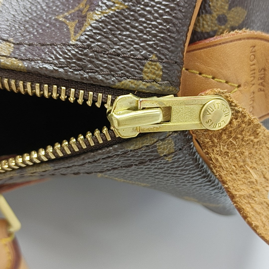 SPEEDY 30 Monogram Coated Canvas Brown