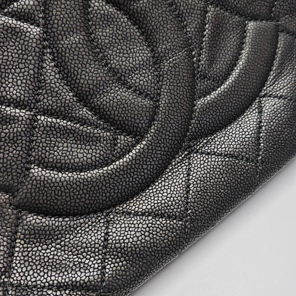 CC TIMELESS SOFT Quilted Grained Calfskin Gray
