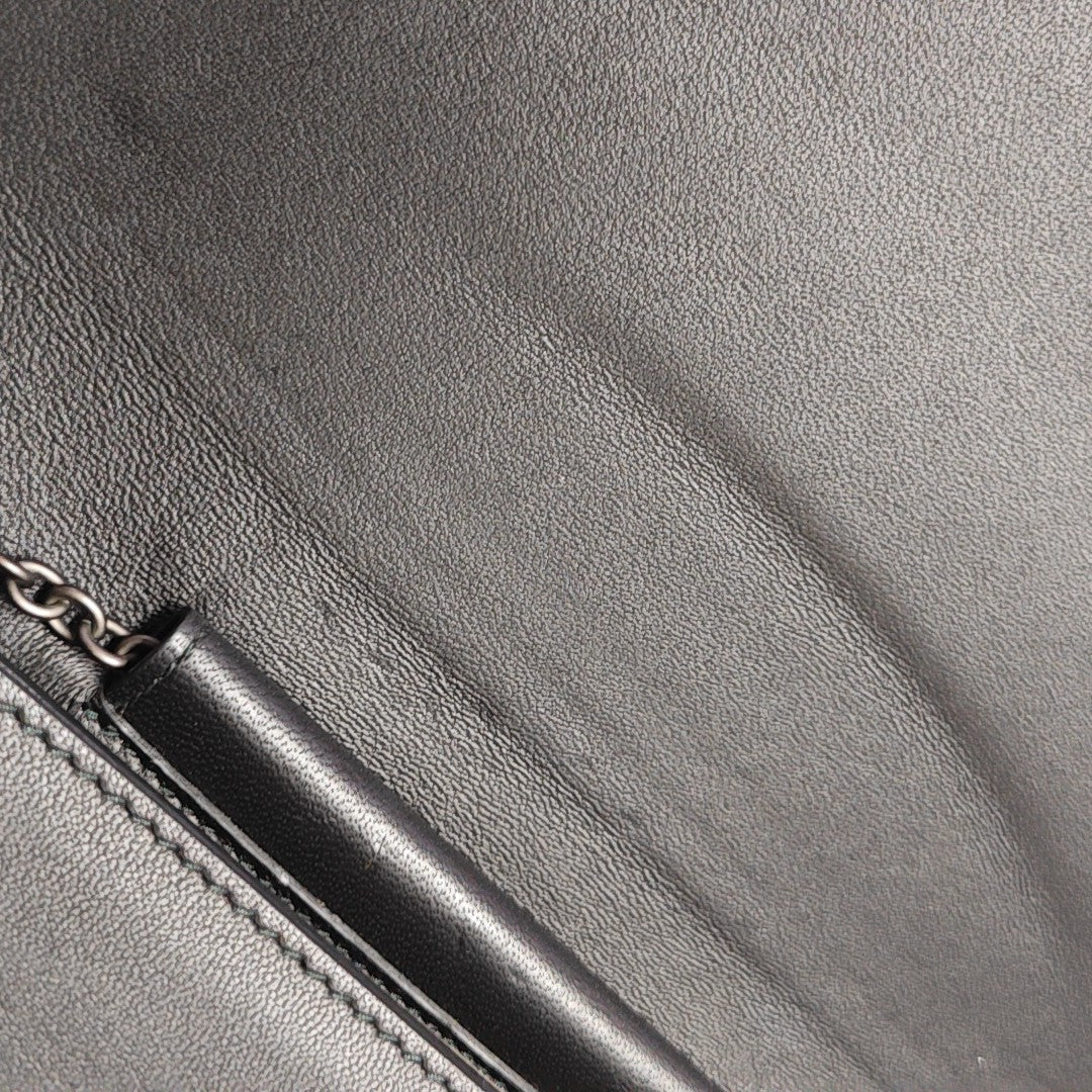 Lambskin Shoulder Bag Black