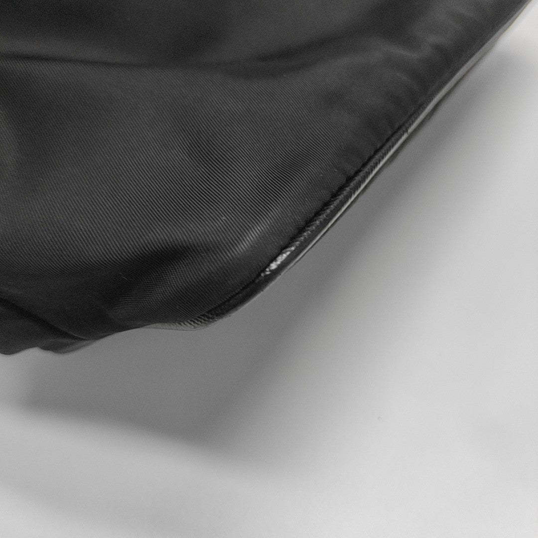 Nylon Top Handle Bag Black