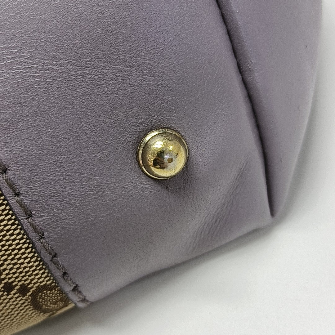 Monogram Canvas Tote Bag Brown