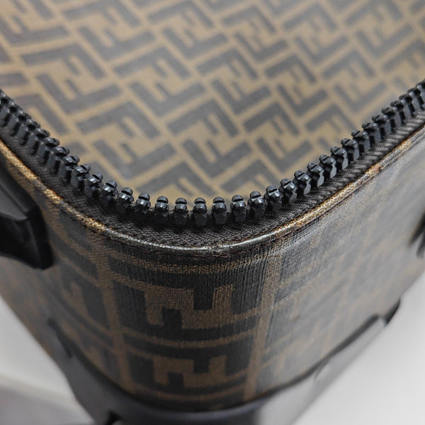 Coated Canvas Luggage Brown