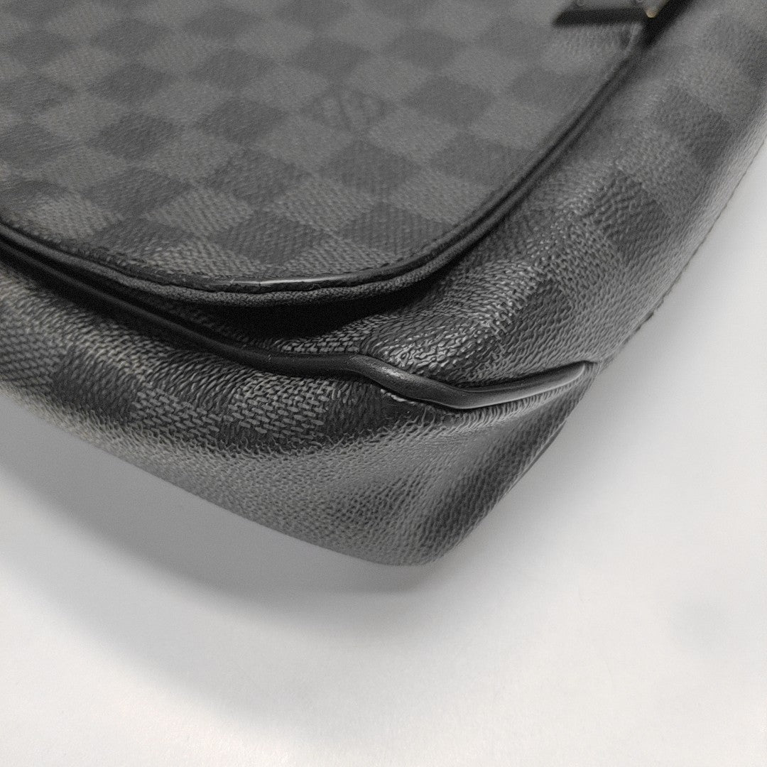 DISTRICT MM Damier Graphite Coated Canvas Gray