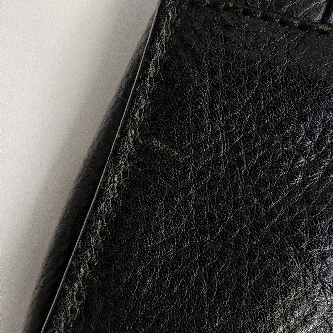 Calfskin Shoulder Bag Black