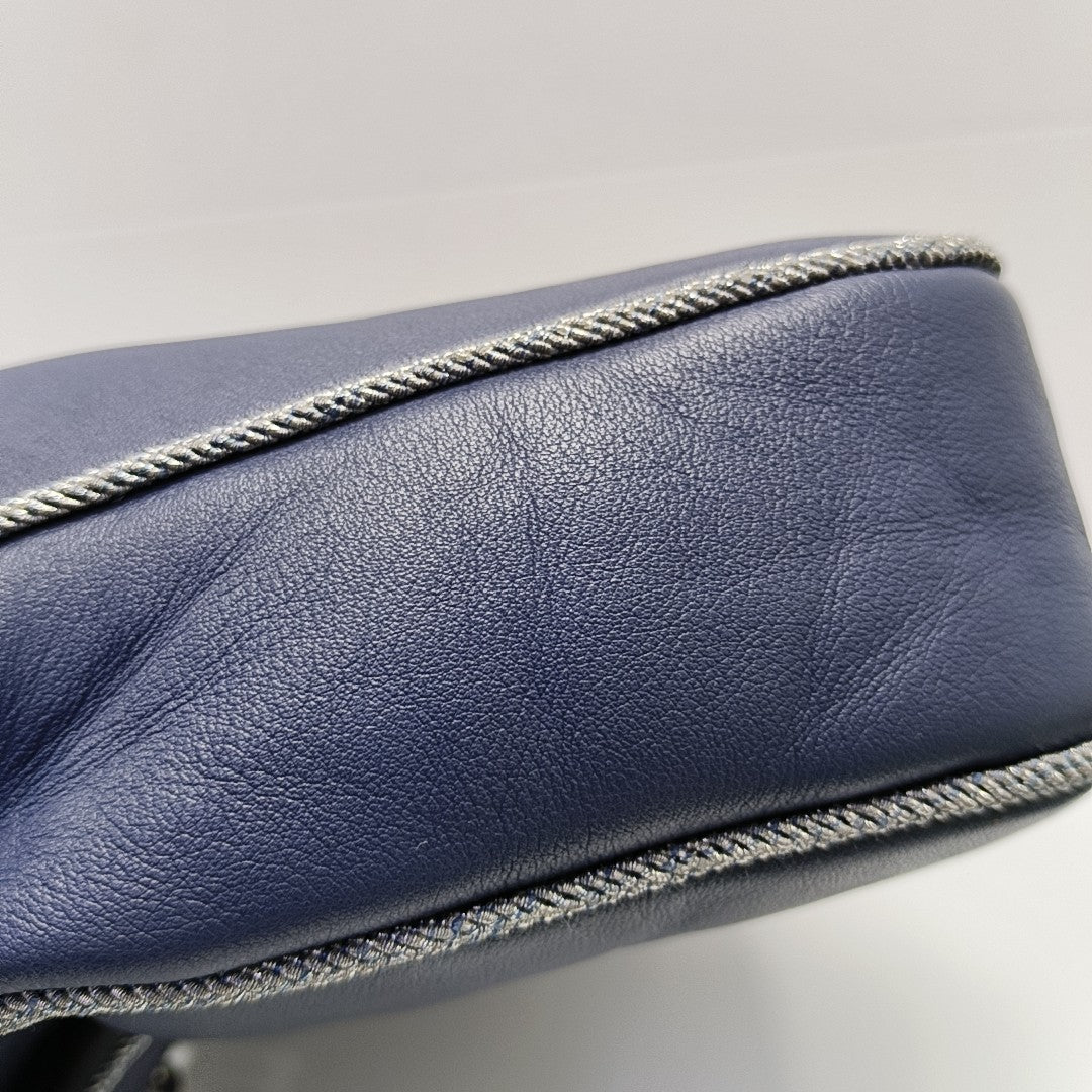 MADISON Quilted Calfskin Blue