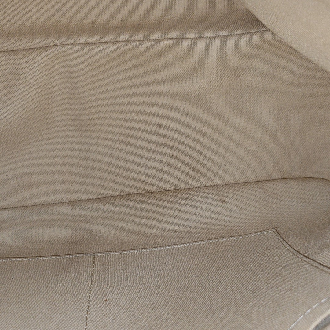 STRESA Damier Azur Coated Canvas White