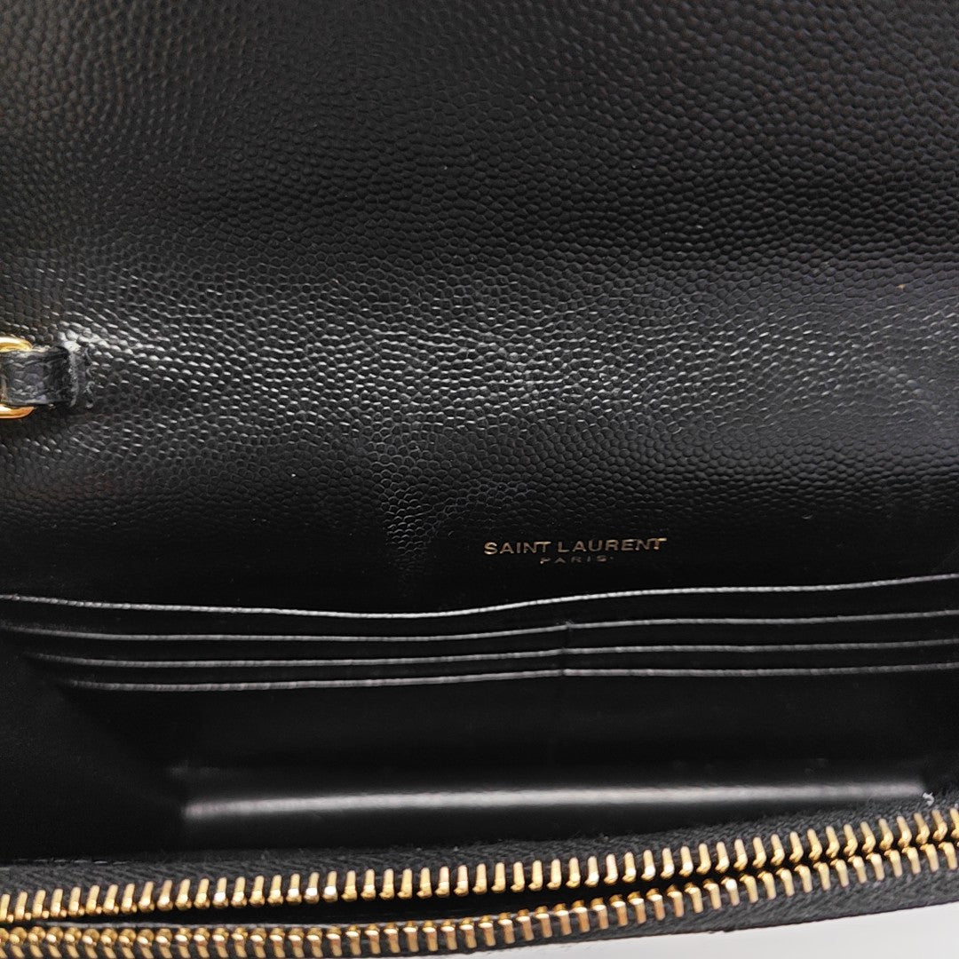 MONOGRAM WOC Chevron Calfskin Black