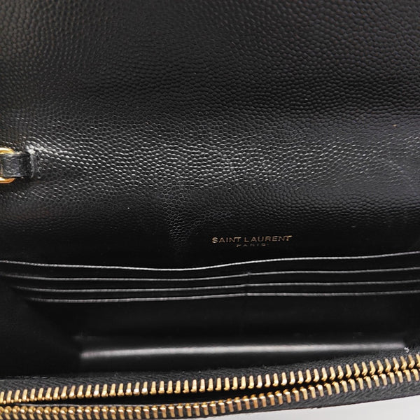 MONOGRAM WOC Chevron Calfskin Black