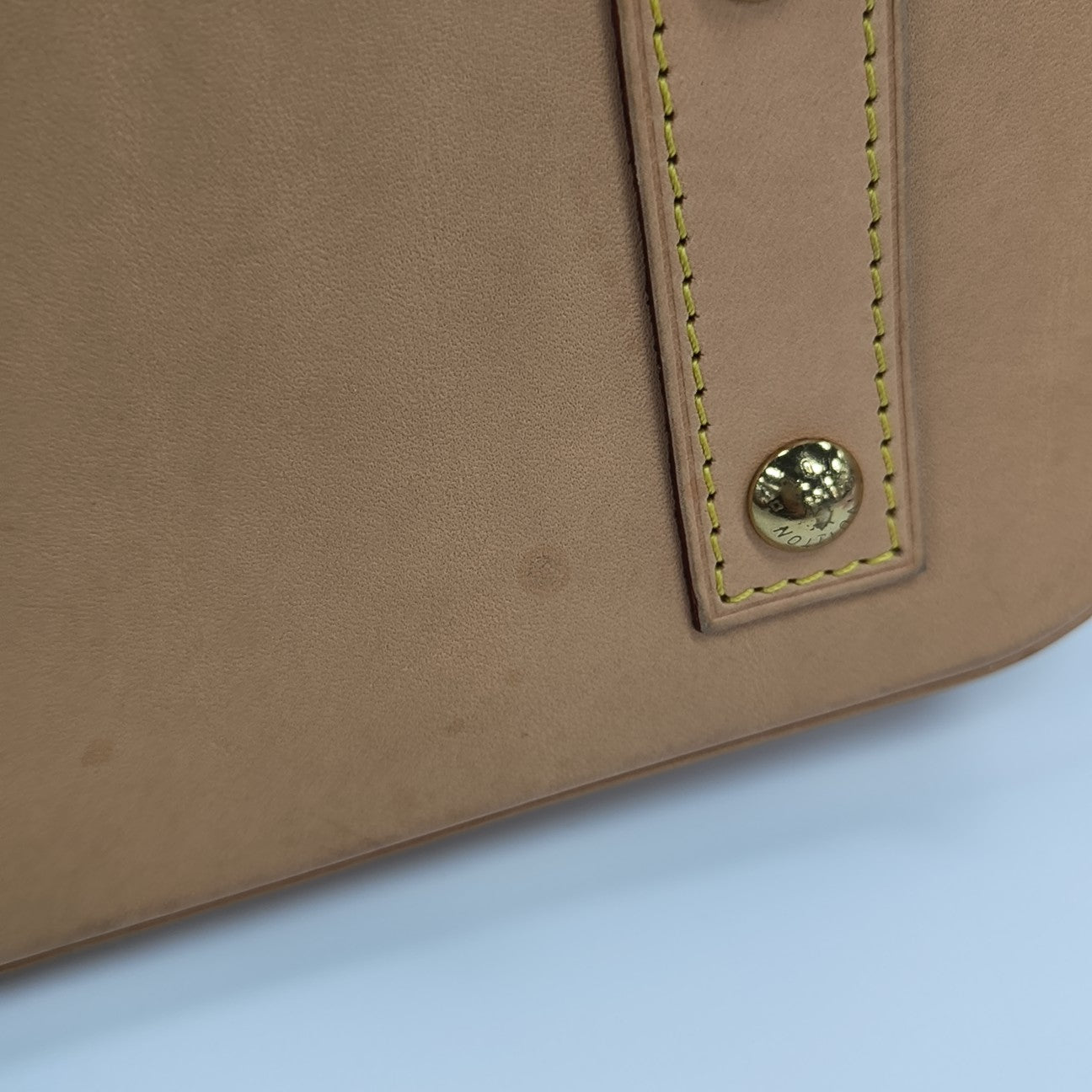 ALMA BB Monogram Coated Canvas Brown