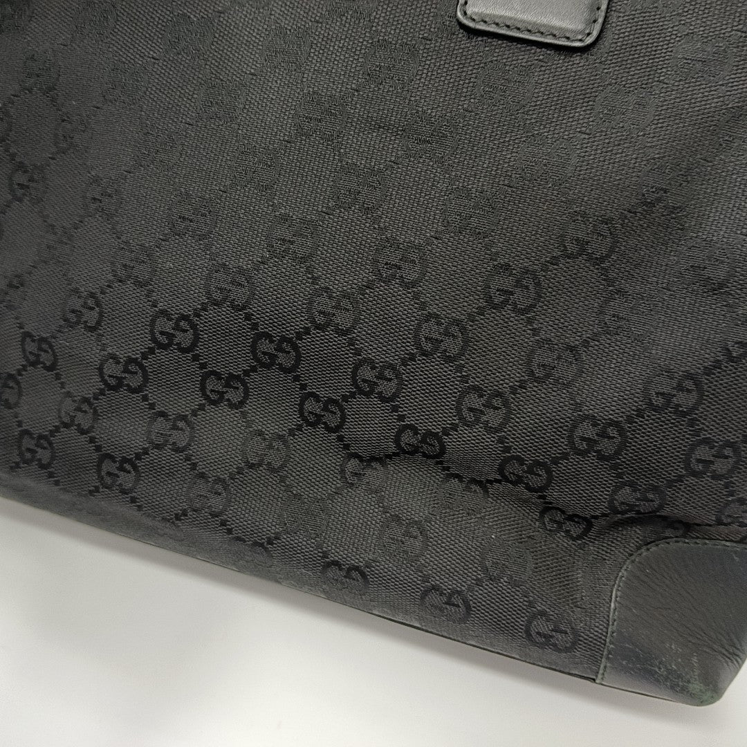 Monogram Canvas Tote Bag Black