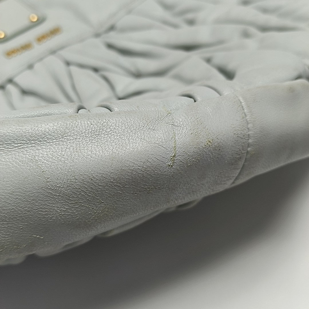 Miu Coffer Lambskin Blue