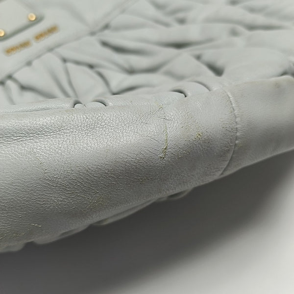 Miu Coffer Lambskin Blue