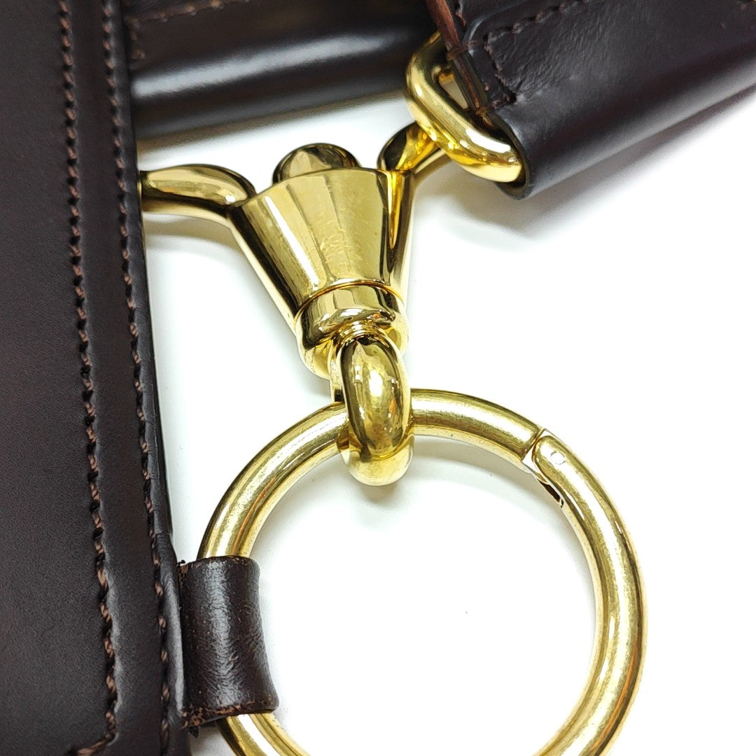 Calfskin Shoulder Bag Large Black