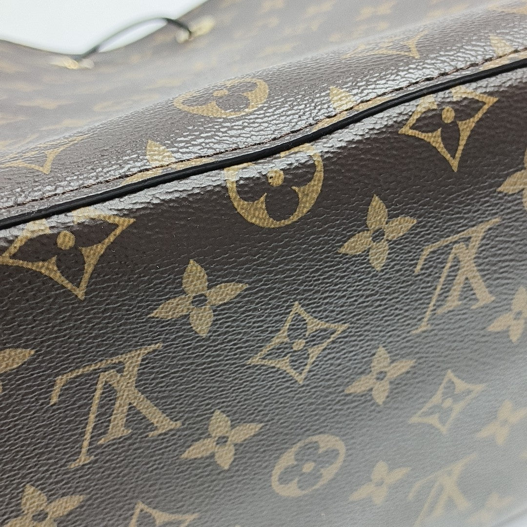 NÉONOÉ MM Monogram Coated Canvas Brown