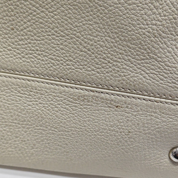 Calfskin Shoulder Bag White