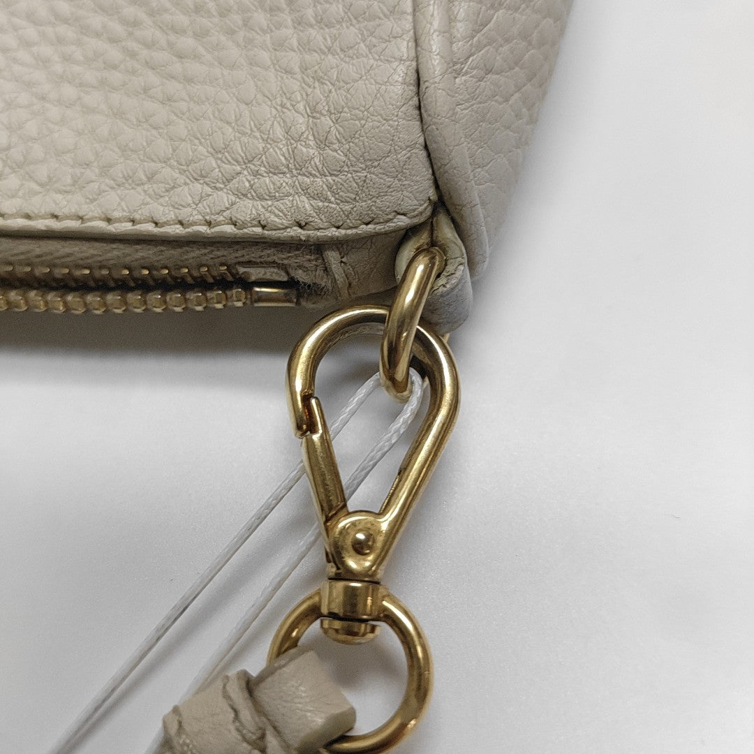 Calfskin Top Handle Bag White