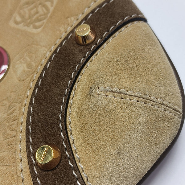 Suede Shoulder Bag Brown