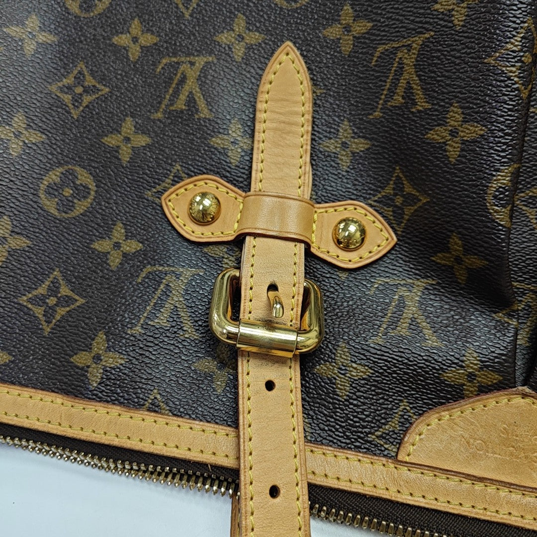 PALERMO GM Monogram Coated Canvas Brown