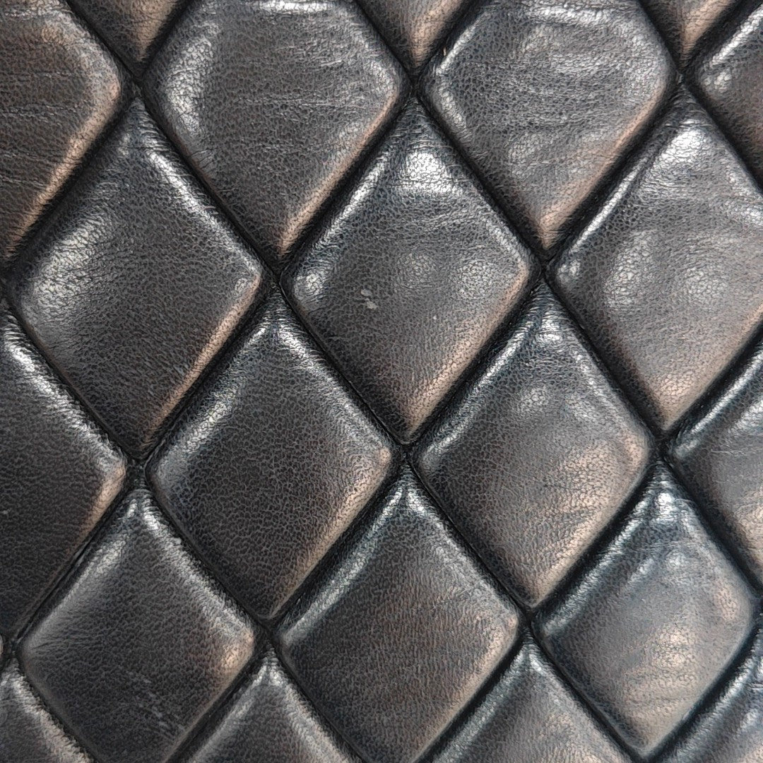 Quilted Lambskin Shoulder Bag Black