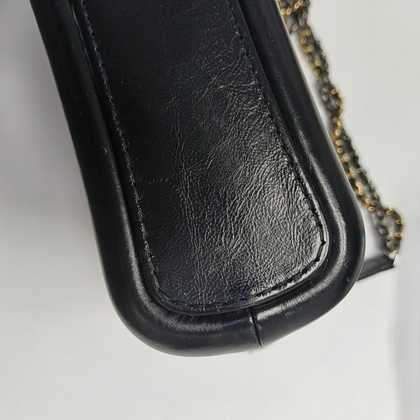 GABRIELLE Small Quilted Calfskin Black