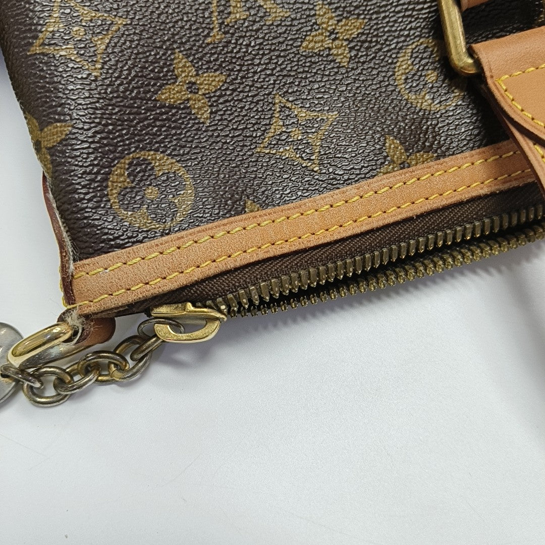 PALERMO PM Monogram Coated Canvas Brown