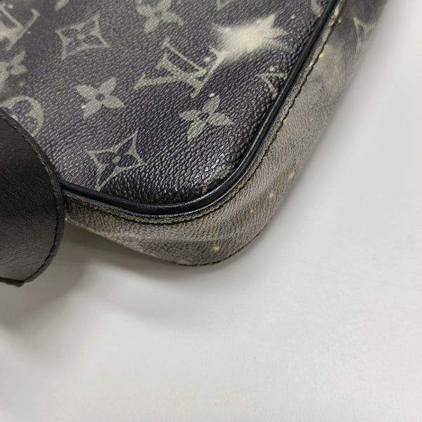 ALPHA Monogram Coated Canvas Gray