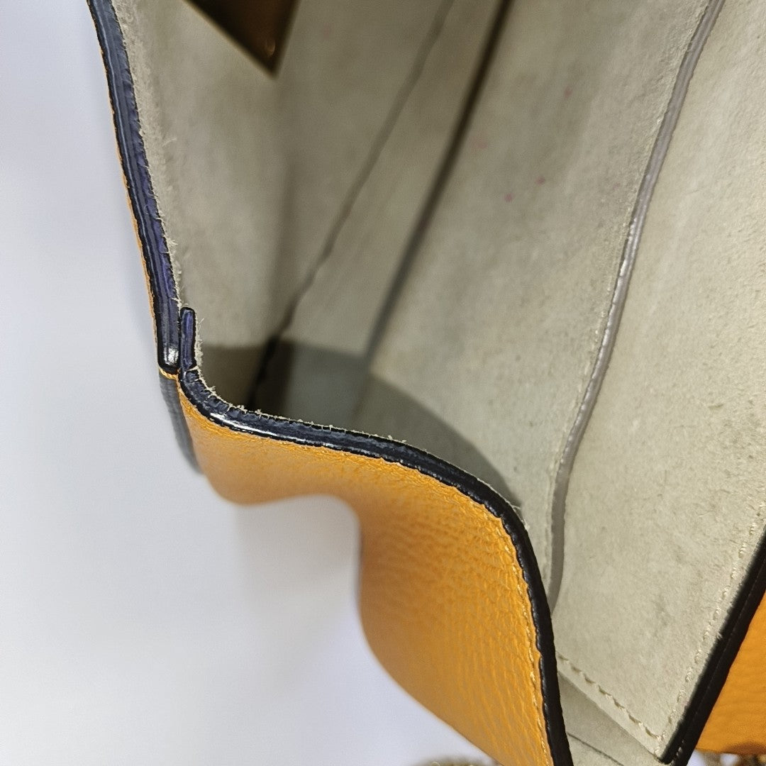 Drew Medium Calfskin Yellow