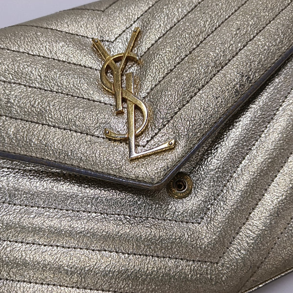 MONOGRAM Medium Chevron Calfskin Beige