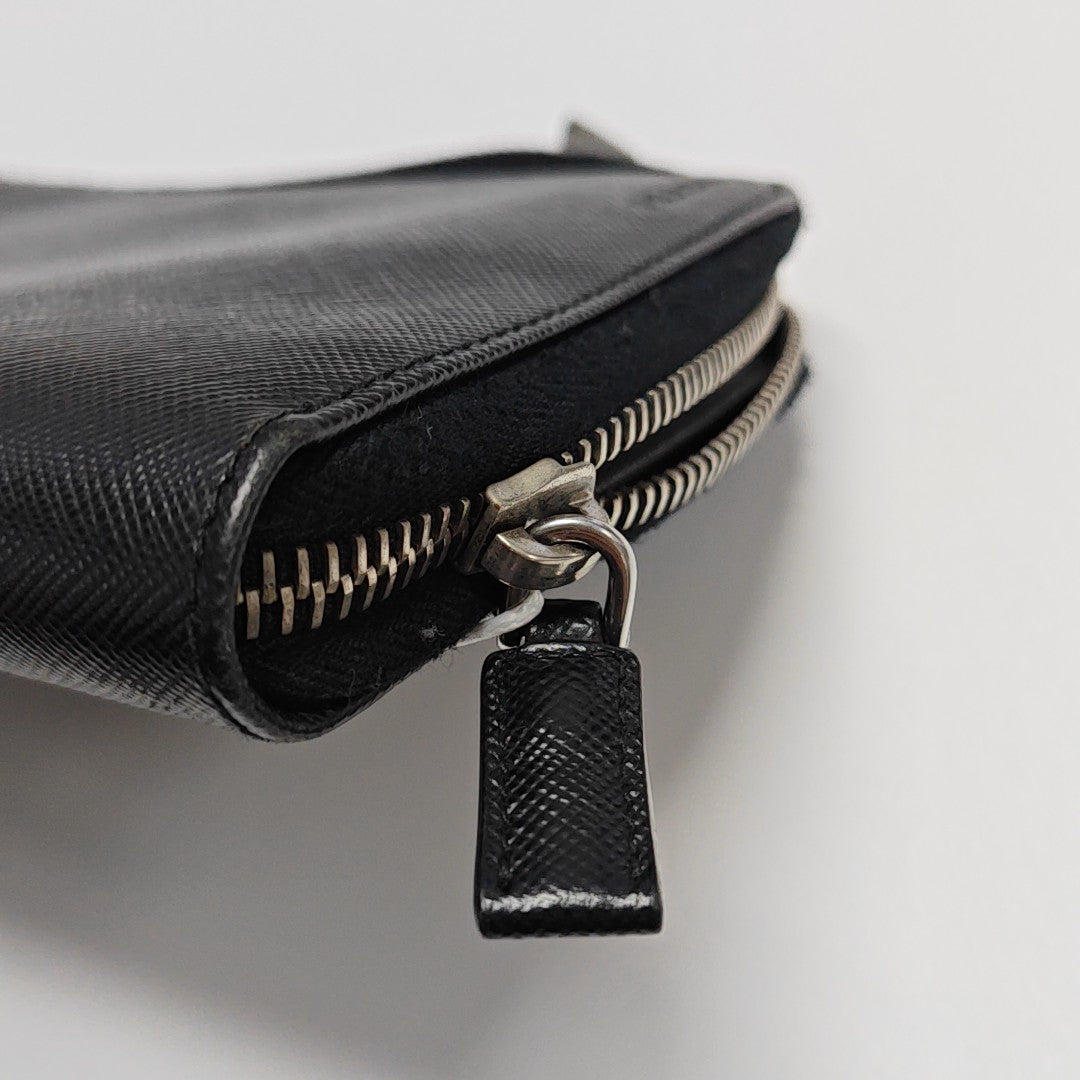 Saffiano Calfskin Wallet Black
