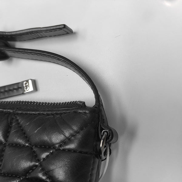 Diortravel Nomad Small Cannage Calfskin Black