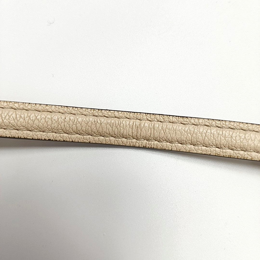 Authenticated pre-owned  LOCKME BB Calfskin Beige - Crossbody Bag at Looply
