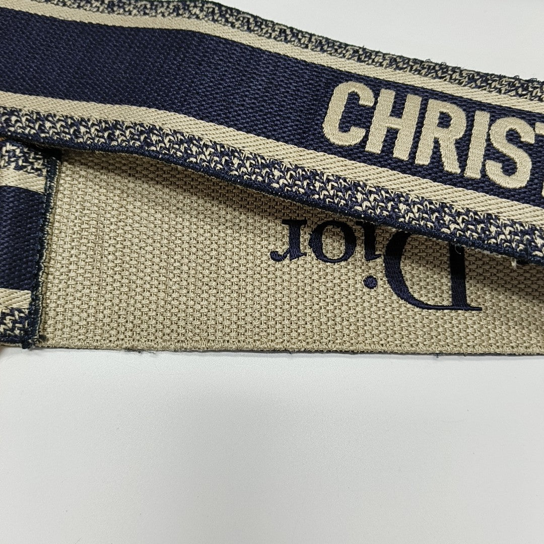 Saddle Mini Oblique Canvas Blue