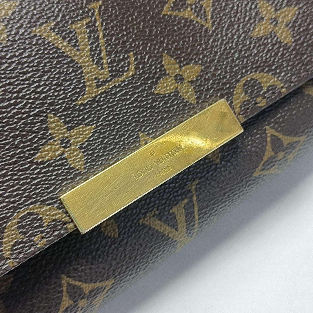 FAVORITE PM Monogram Coated Canvas Brown