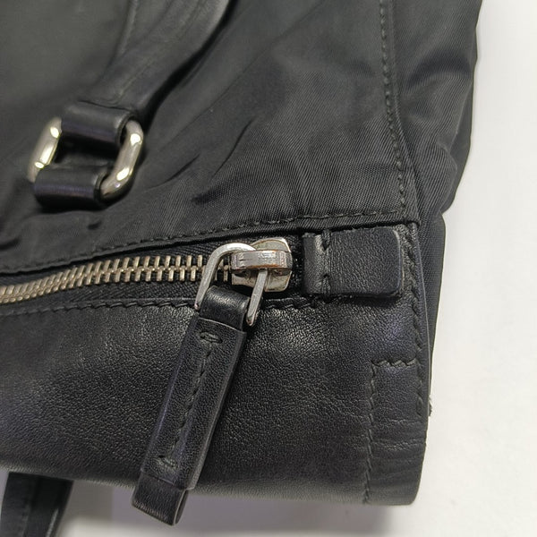 Nylon Shoulder Bag Black