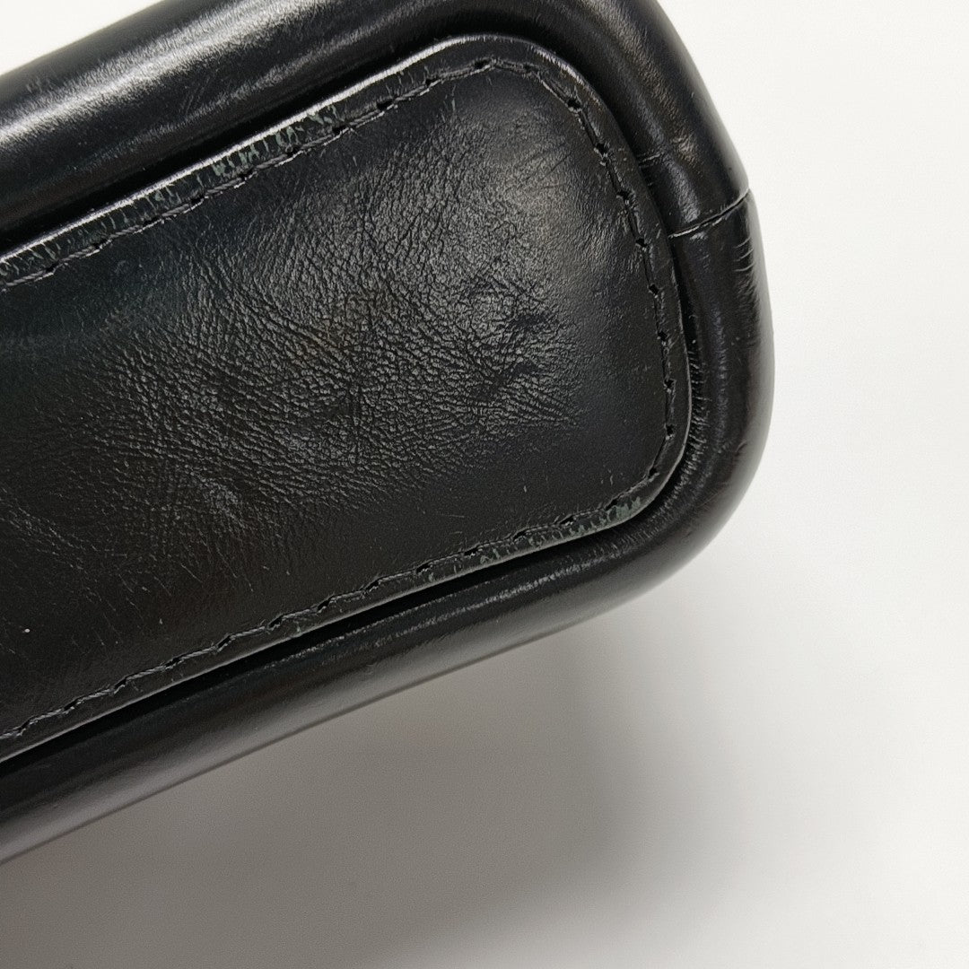 GABRIELLE Small Quilted Calfskin Black