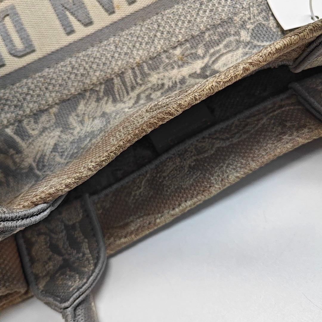 Bolso Tote Mediano Lona Gris